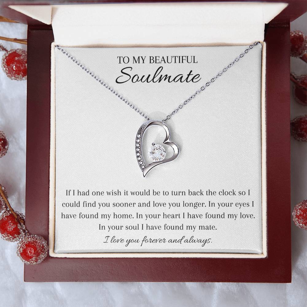 Gift for my soulmate, true love, necklace, pendant necklace, gifts for my wife, gifts for my girlfriend, wedding gift,