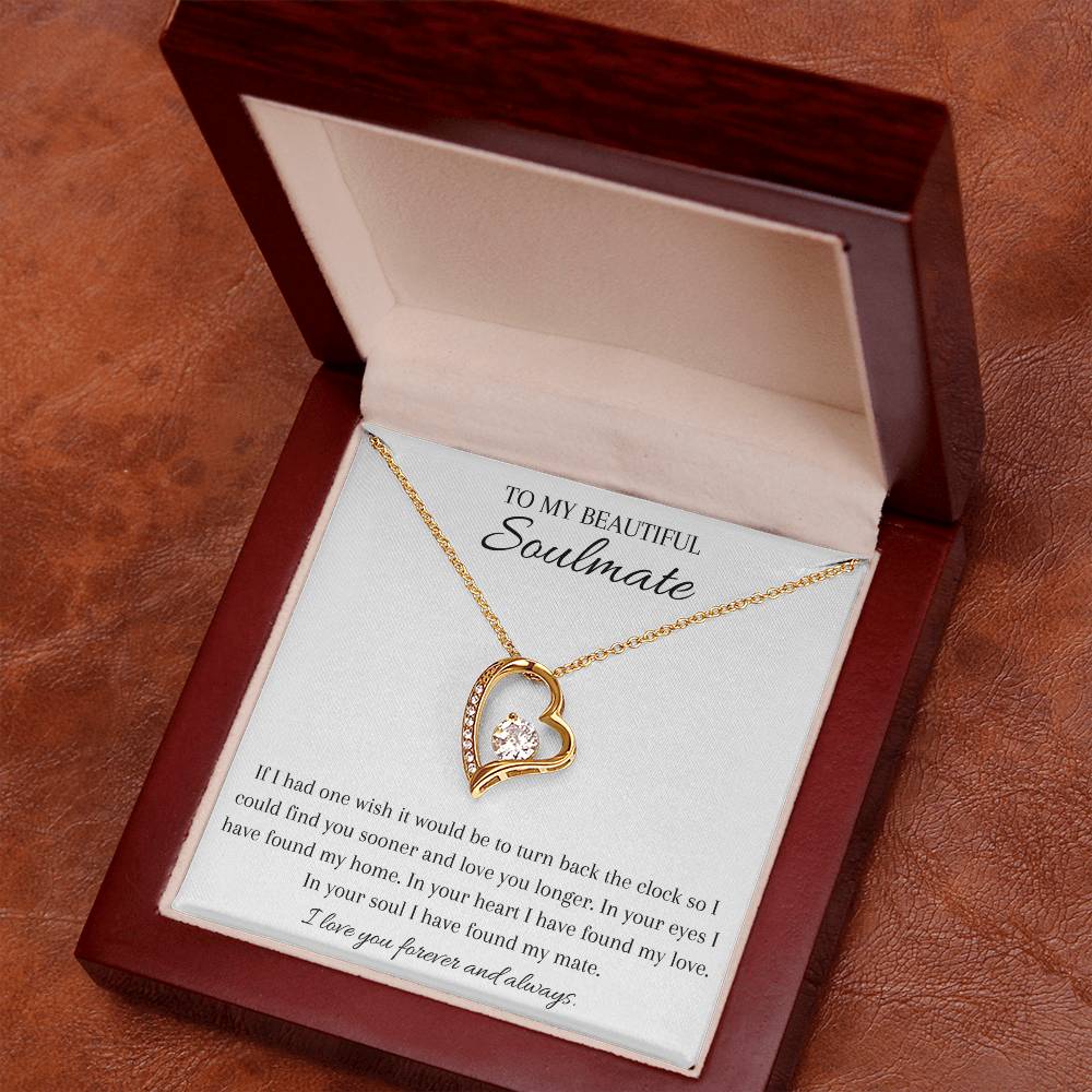 Gift for my soulmate, true love, necklace, pendant necklace, gifts for my wife, gifts for my girlfriend, wedding gift,