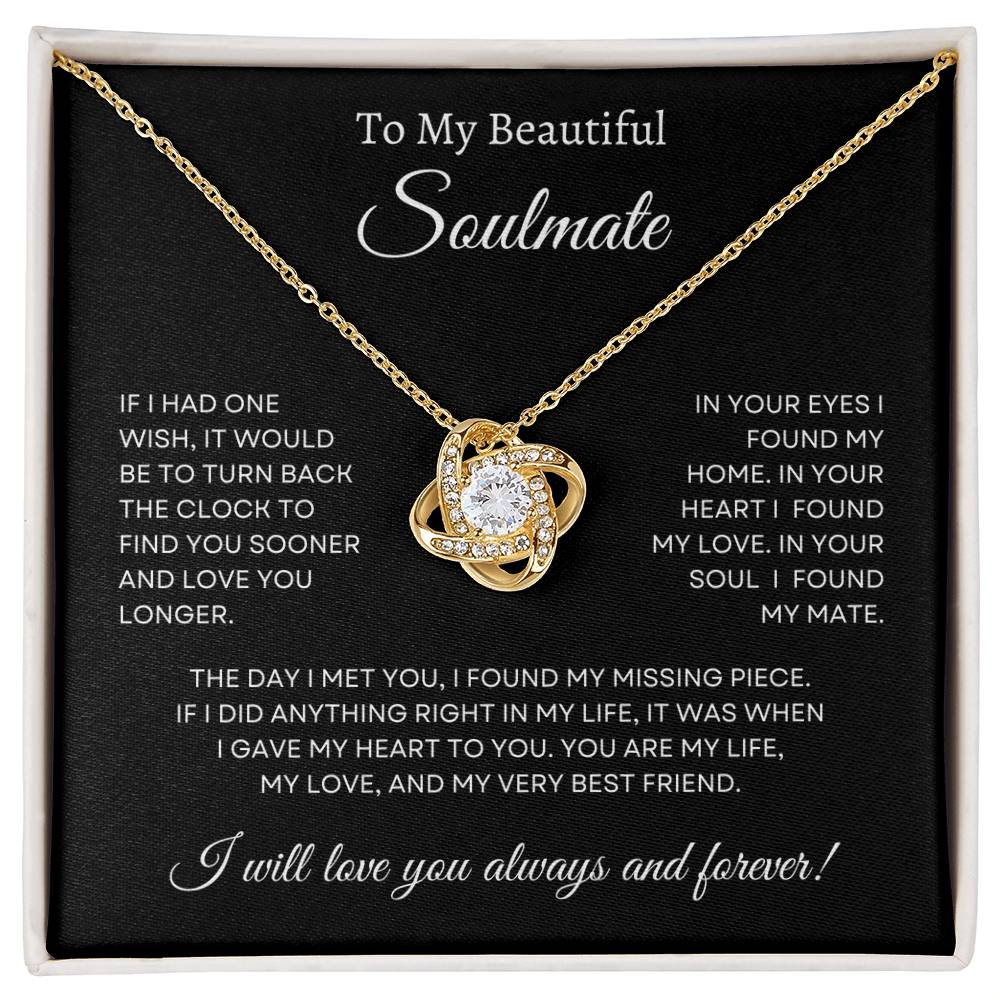 To My Beautiful Soulmate, Pendant Necklace