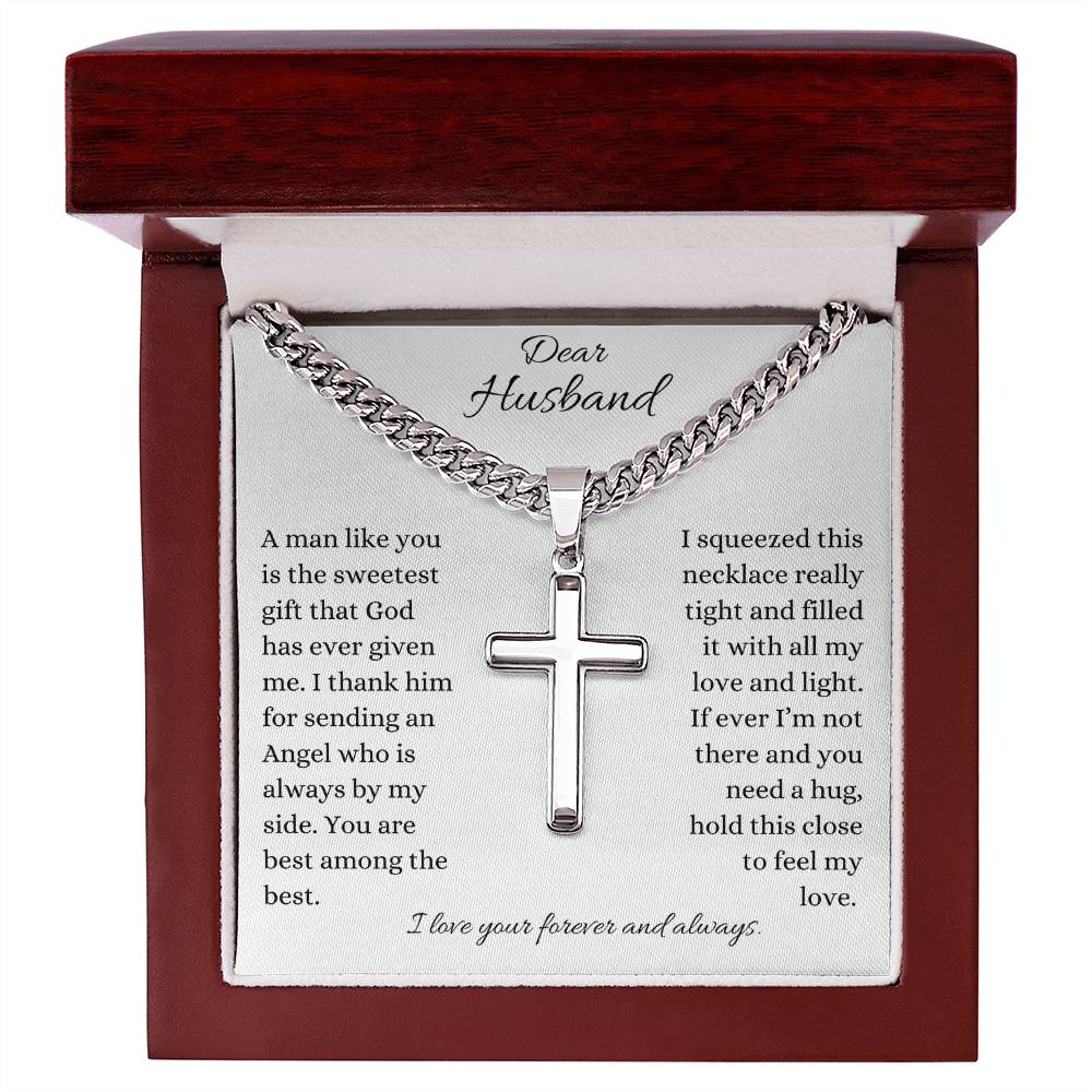 Gifts for my husband, Cross Necklace, Cross Pendant, Faith