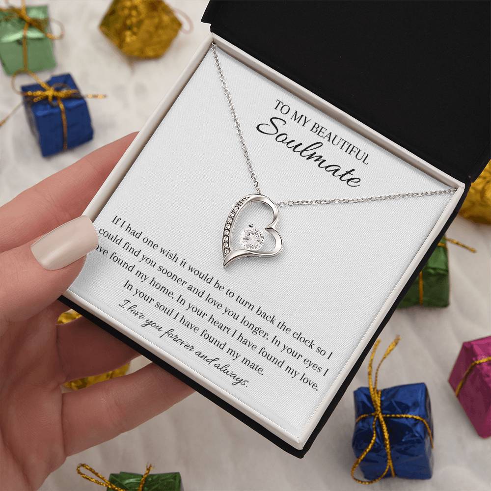 Gift for my soulmate, true love, necklace, pendant necklace, gifts for my wife, gifts for my girlfriend, wedding gift,