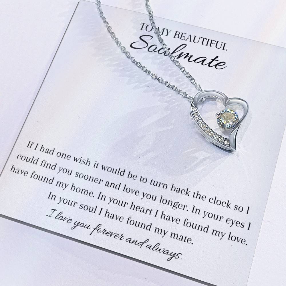 Gift for my soulmate, true love, necklace, pendant necklace, gifts for my wife, gifts for my girlfriend, wedding gift,