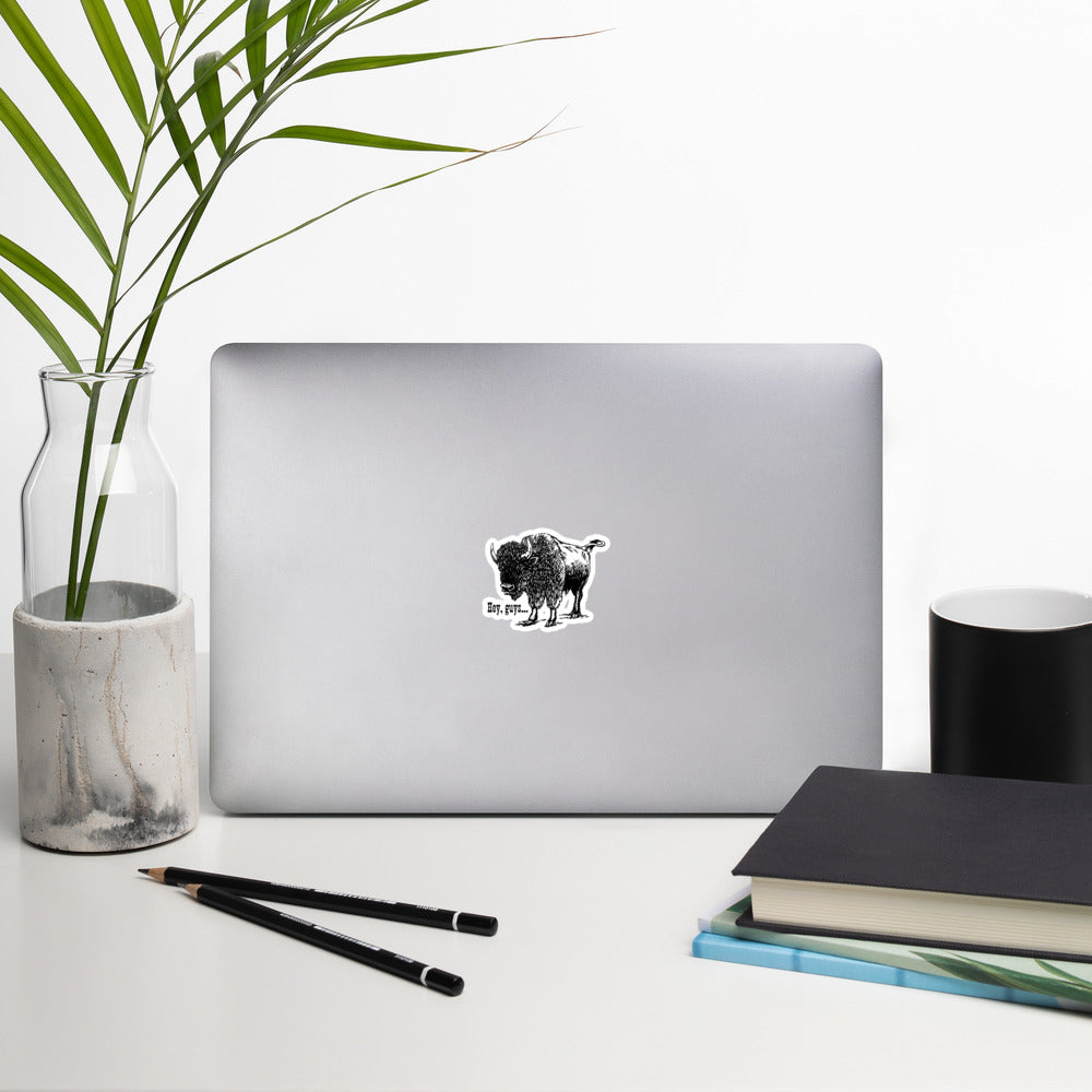 Vinyl Sticker, Bison, Midwest, Kansas, Hey guys!