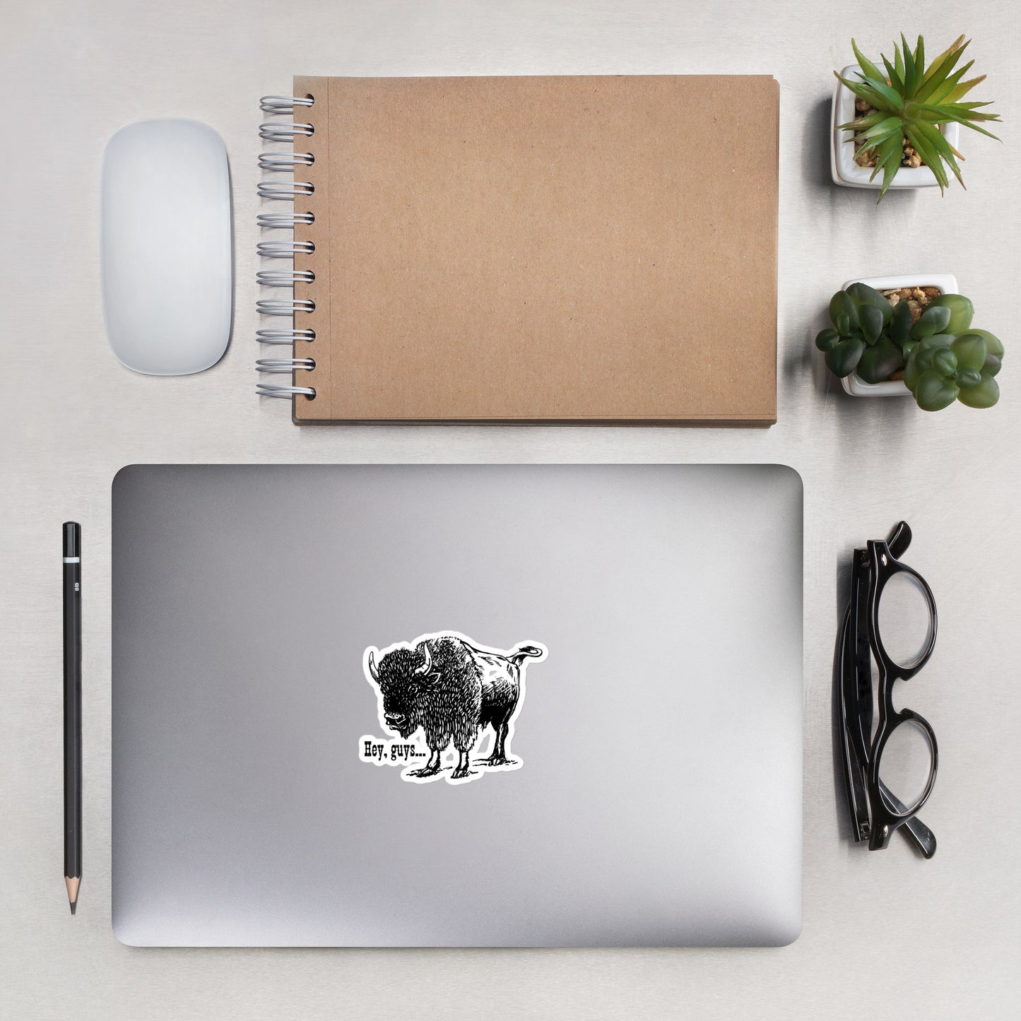 Vinyl Sticker, Bison, Midwest, Kansas, Hey guys!