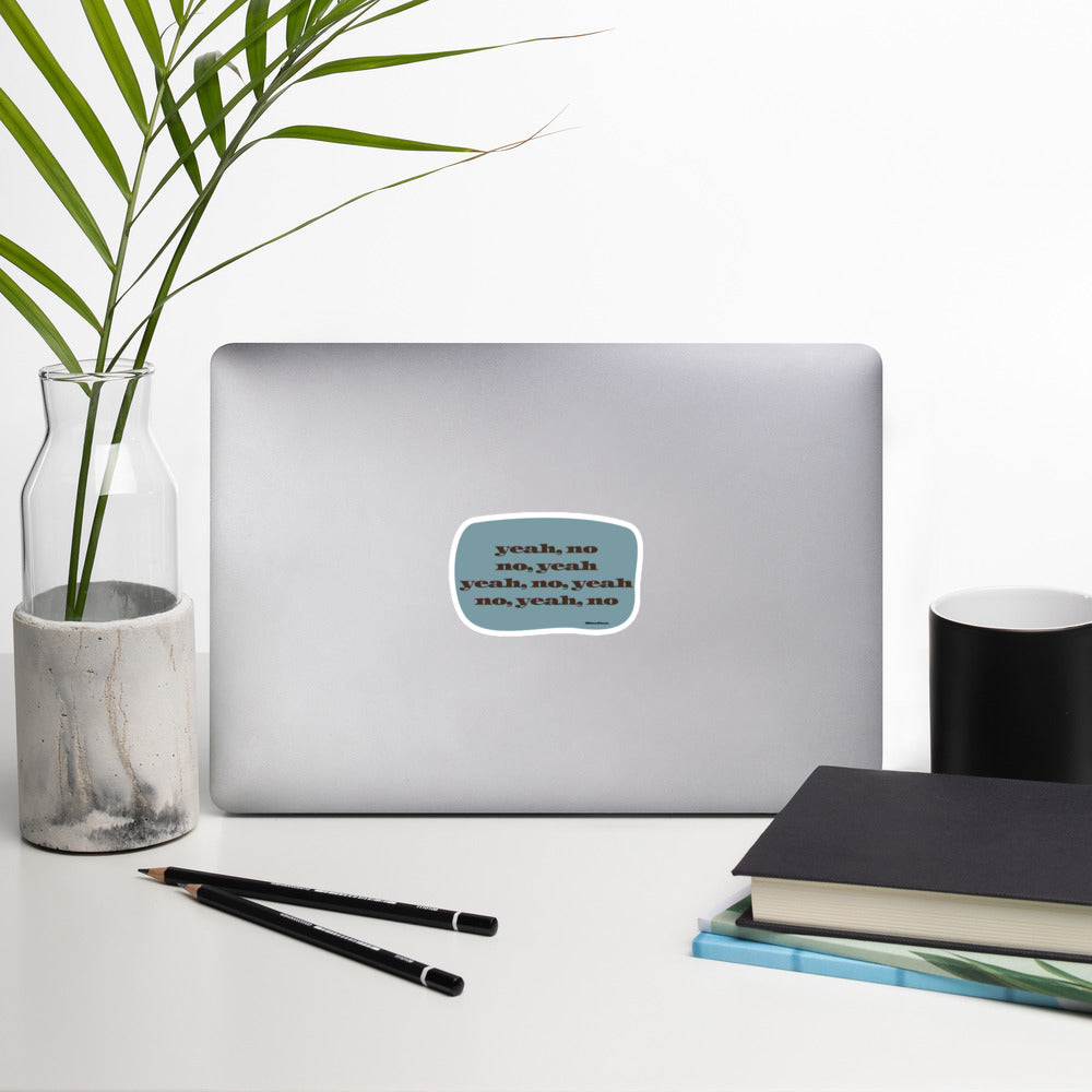 Vinyl Stickers, Midwest Phrases, Yeah, No
