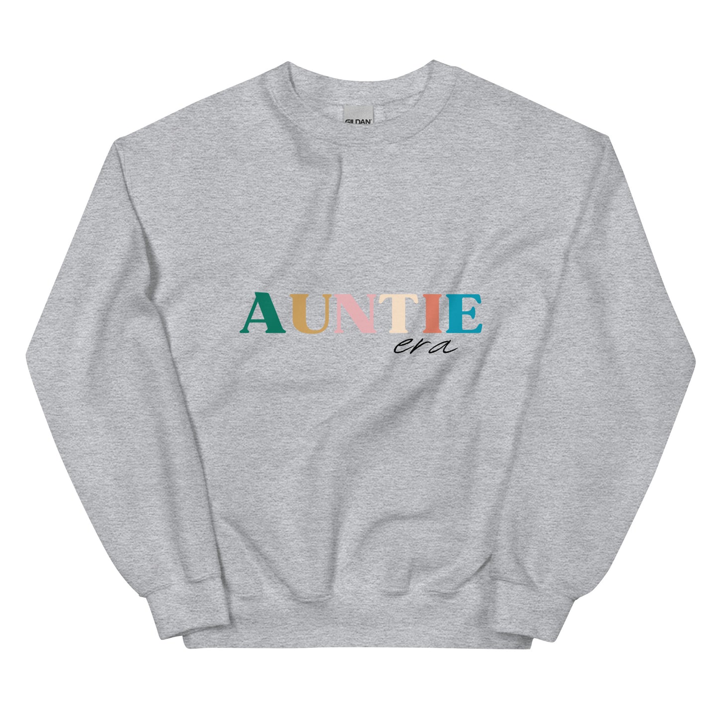 Sweatshirt, Auntie Era, Auntie Life, Light Colors - Multiple Colors Available