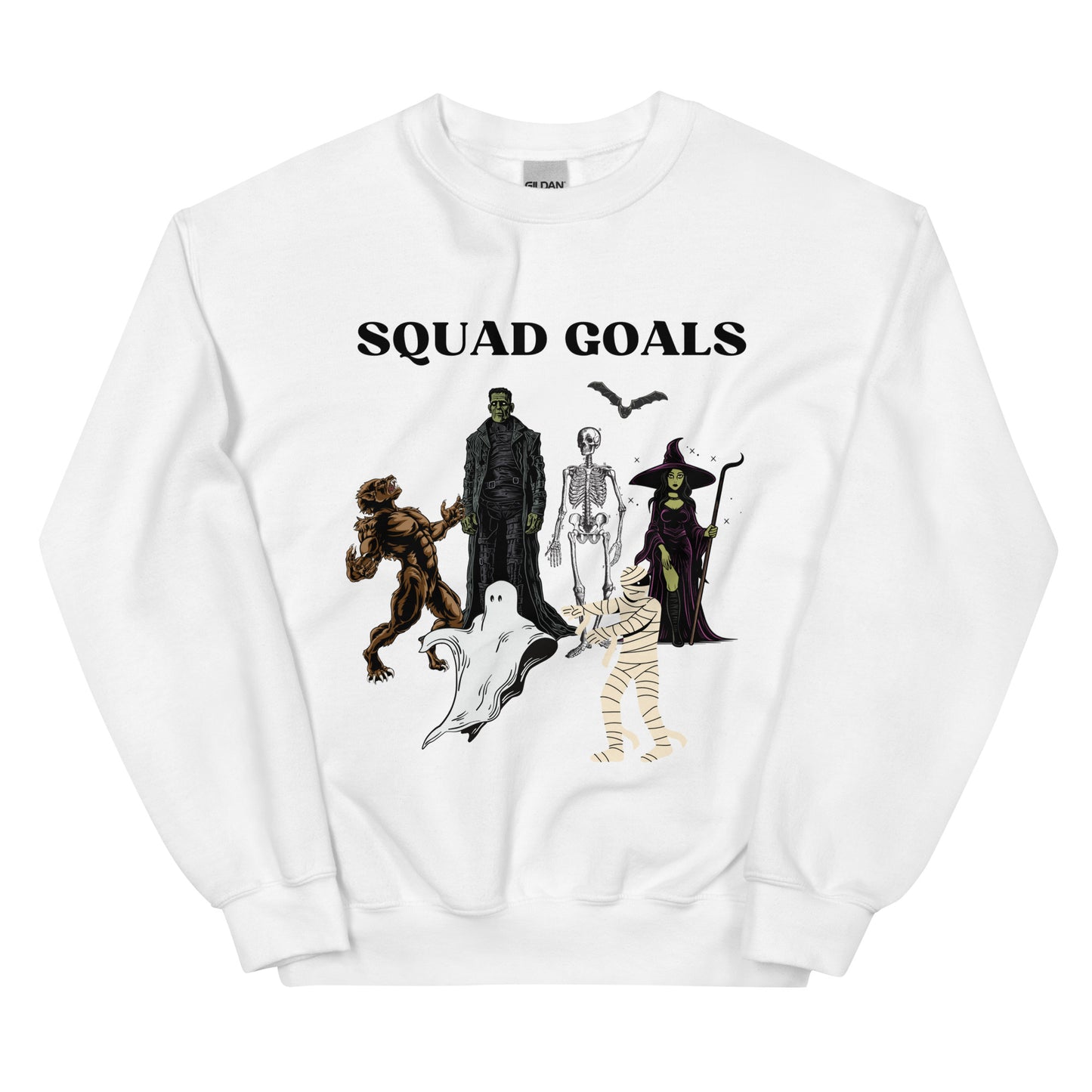 Halloween Sweatshirt, Squad Goals, Humor - Multiple Colors Available