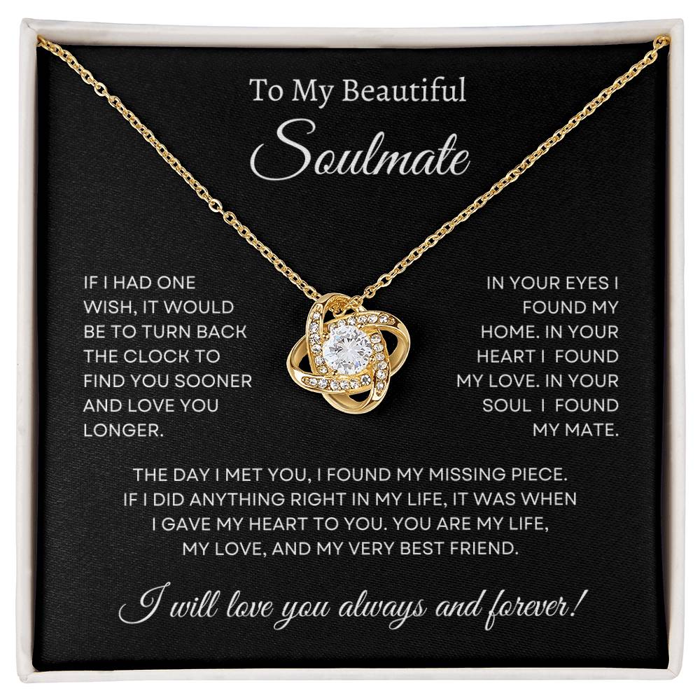 To My Beautiful Soulmate, Pendant Necklace