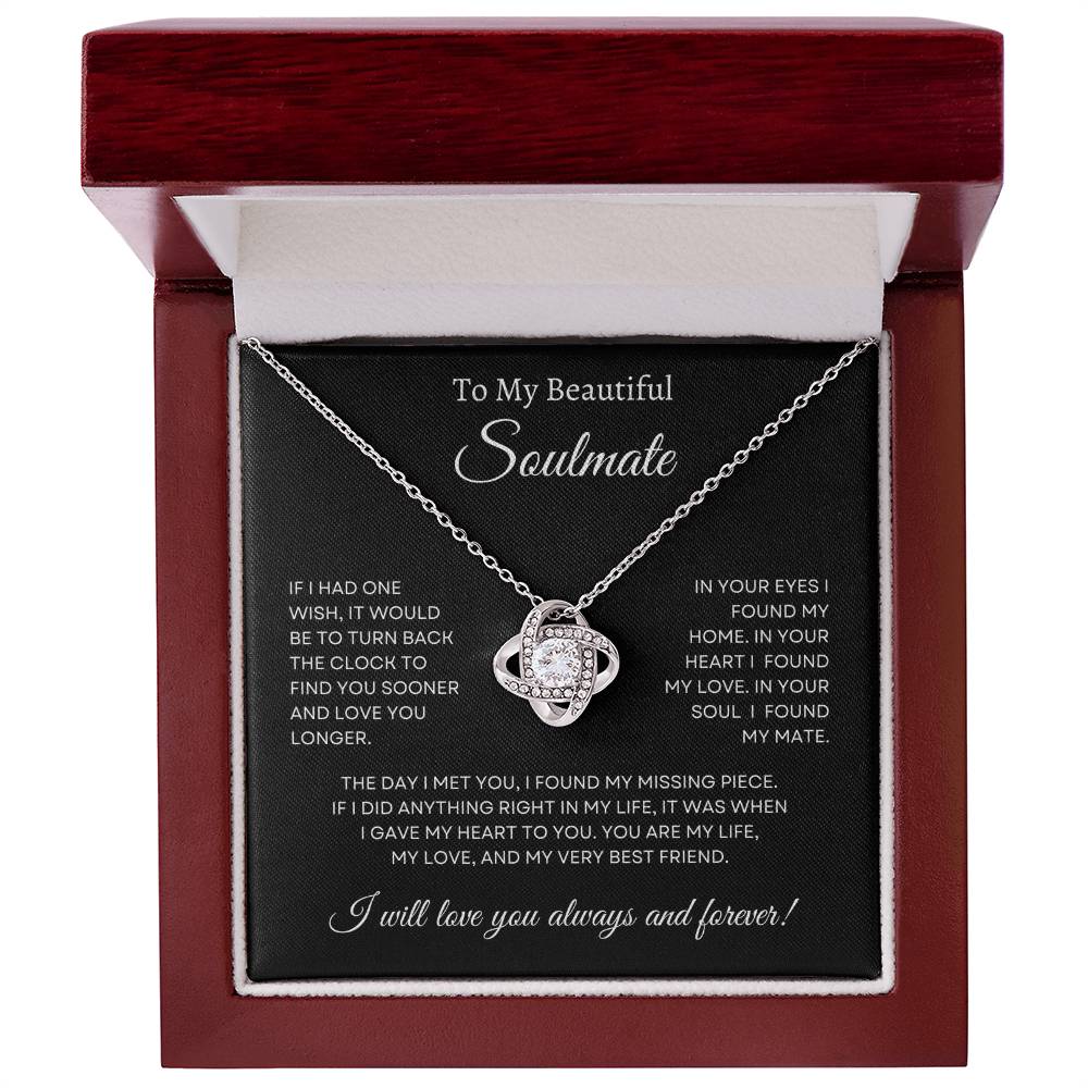 To My Beautiful Soulmate, Pendant Necklace