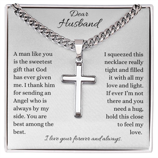 Gifts for my husband, Cross Necklace, Cross Pendant, Faith