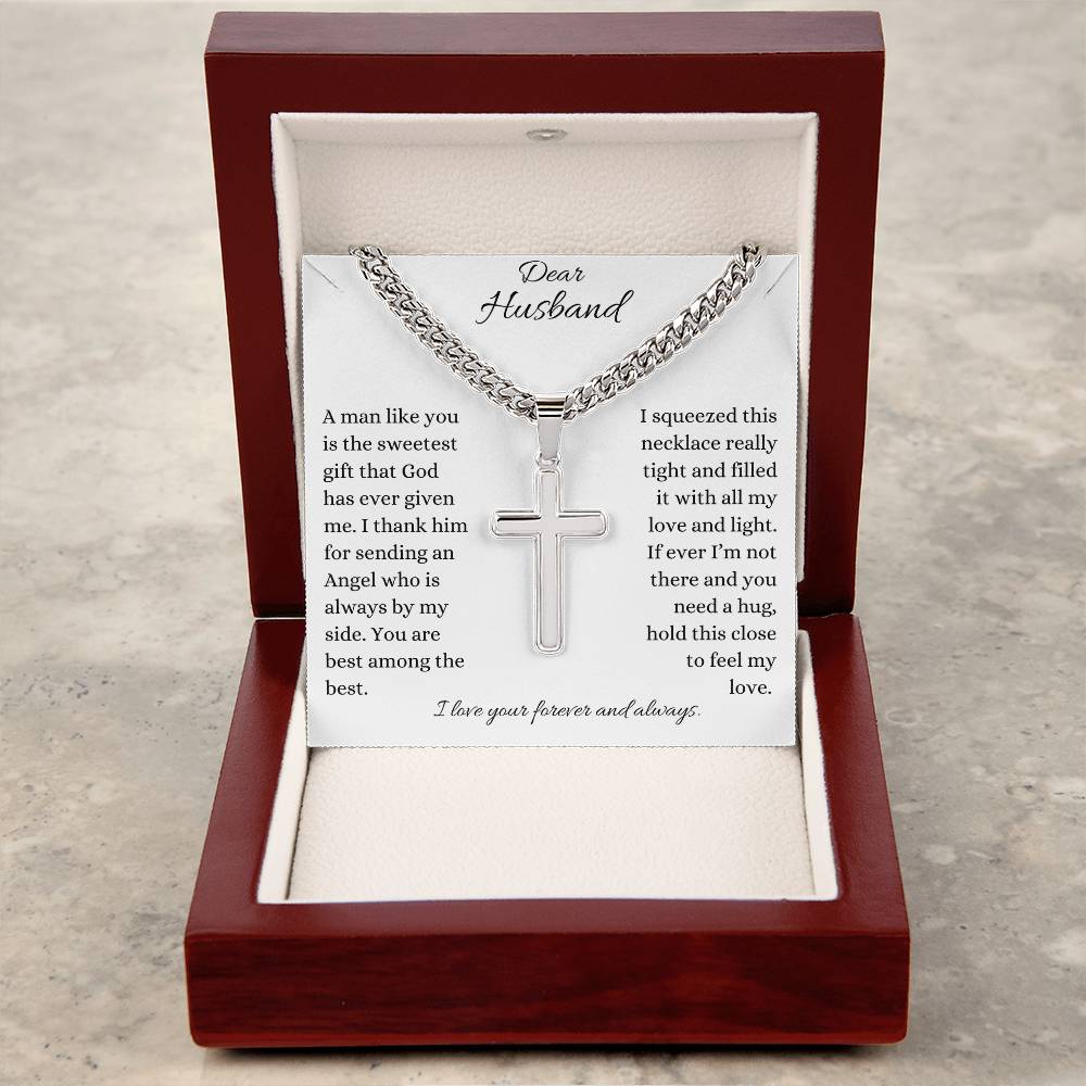 Gifts for my husband, Cross Necklace, Cross Pendant, Faith