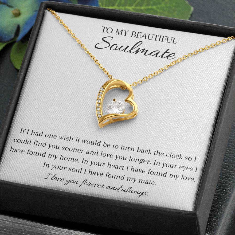 Gift for my soulmate, true love, necklace, pendant necklace, gifts for my wife, gifts for my girlfriend, wedding gift,