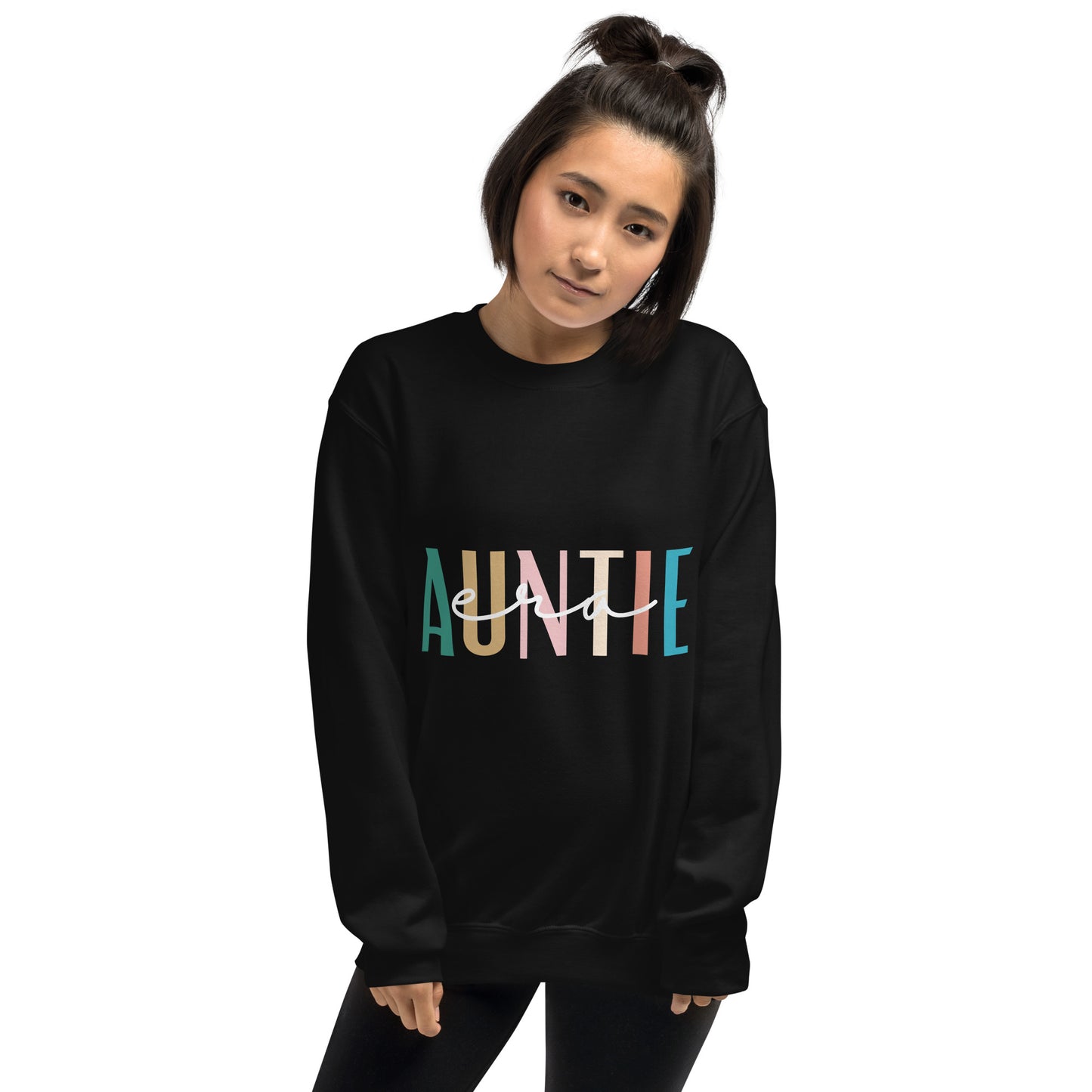 Sweatshirt, Auntie Era, Dark Colors - Multiple Colors Available