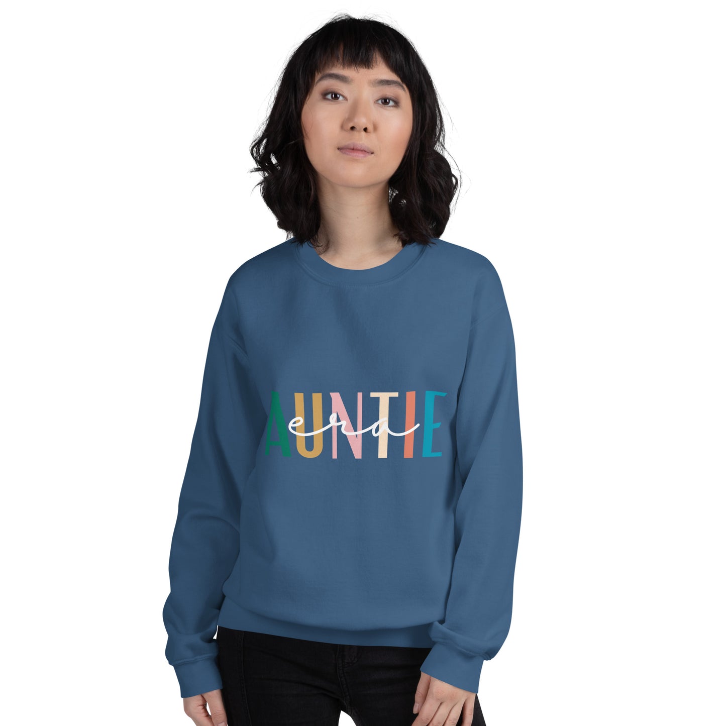 Sweatshirt, Auntie Era, Dark Colors - Multiple Colors Available