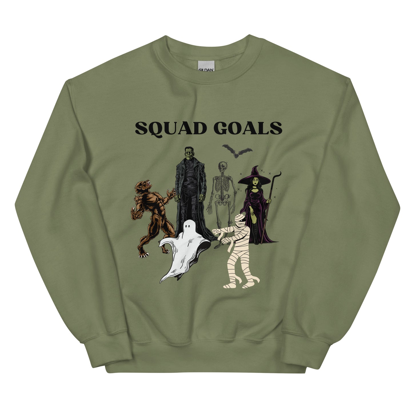 Halloween Sweatshirt, Squad Goals, Humor - Multiple Colors Available