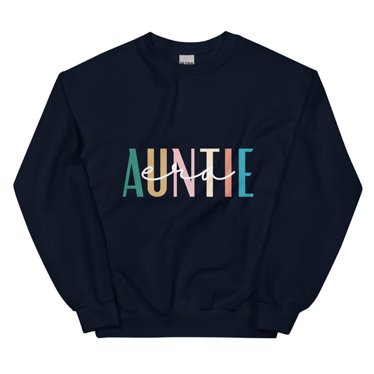 Sweatshirt, Auntie Era, Dark Colors - Multiple Colors Available