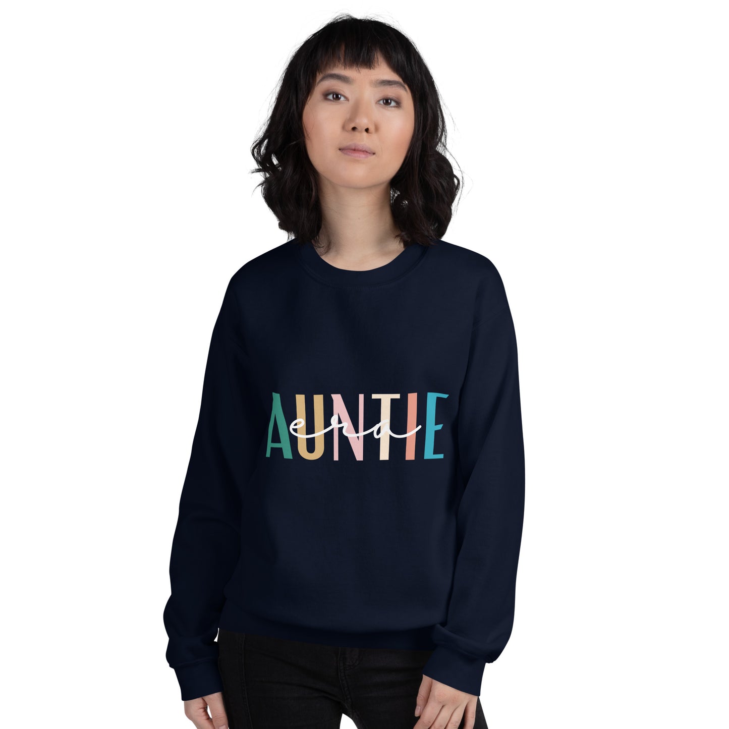 Sweatshirt, Auntie Era, Dark Colors - Multiple Colors Available