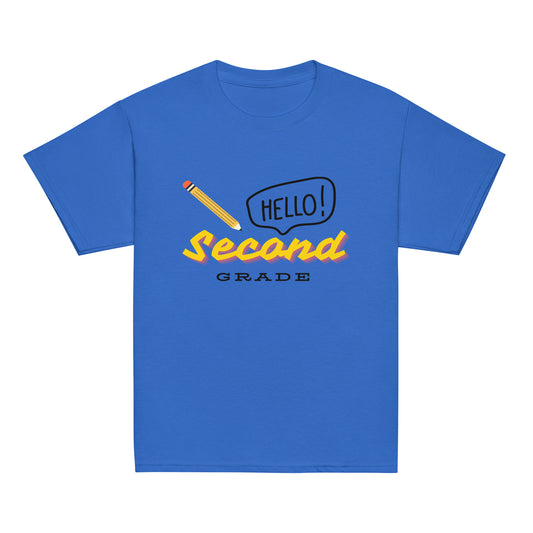 Back to School T-shirts, Second Grade - Multiple Colors Available