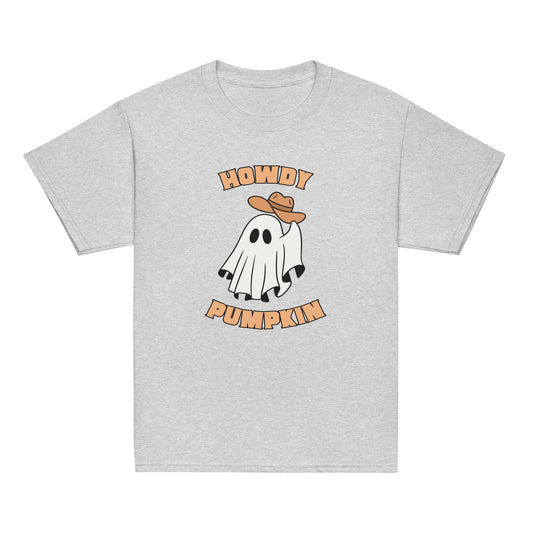 Halloween T, Howdy Pumpkin, Youth Sizes - Multiple Colors Available